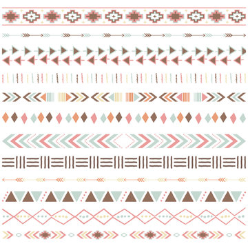 Tribal Ribbon Borders Collections
