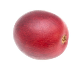 Large red grapes on a white background