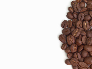  Roasted coffee beans.(with free space for text)  .