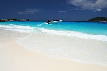 blue sea and beach background - similan island, thailand