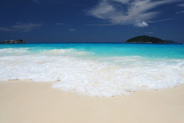 blue sea and beach background - similan island, thailand