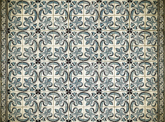 Vintage azulejos, traditional Portuguese tiles