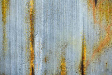 old zinc wall