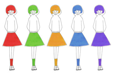 不満気な女の子　Dissatisfied girl