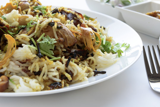 Delicious Indian Fried Chicken Biryani