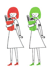 近所のスーパーにお買い物　Shopping to a supermarket in the neighborhood