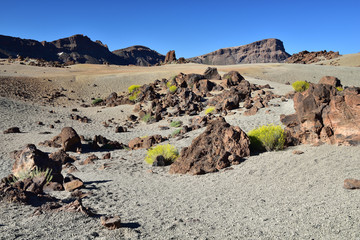 Vulkanische Landschaft auf Teneriffa 