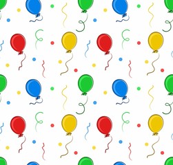 Background with balloons. 