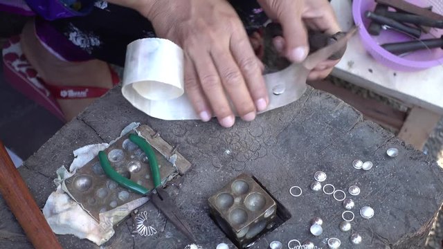 Lisu tribe made silverware.