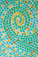 An image of green and sky blue mosaic arts backgrounds