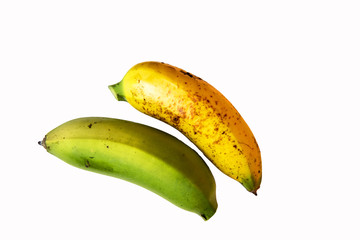 Banana. Ripe banana isolated on white background.