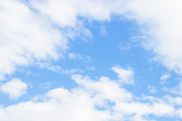 blue sky with clouds
