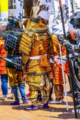 Naklejka premium 武者行列 samurai