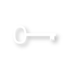 Icon mit Schatten - Schlüssel Geheimnis