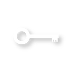 Icon mit Schatten - Schlüssel retro