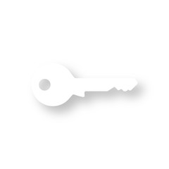 Icon mit Schatten - Schlüssel Schlüsseldienst