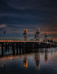 Citybridge Kampen, river IJssel