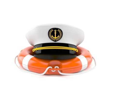 Captain's hat with life buoy