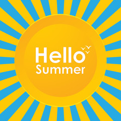 Summer background, vector illustration, EPS10