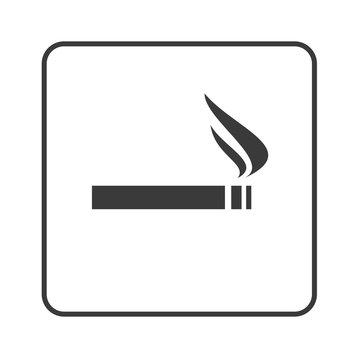 Raucherzone - Rauchen - Zigarette - Simple App Icon
