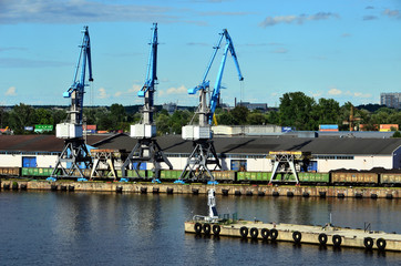 Obraz premium zone industrielle portuaire