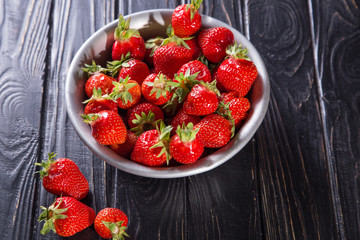 ripe red strawberries