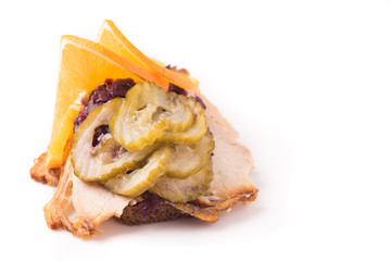 Danish specialties and national dishes, high-quality open sandwich