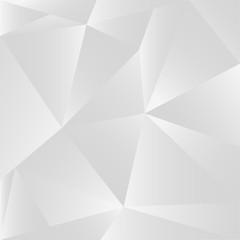 Obraz premium Silver abstract polygon illustration background