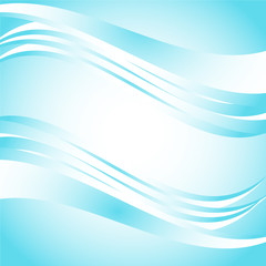 Blue gradient abstract line and wavy background