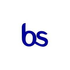 letter bs logo vector