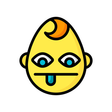 Emoji Icons - Baby Boy Dribble - (Ultra Color) 