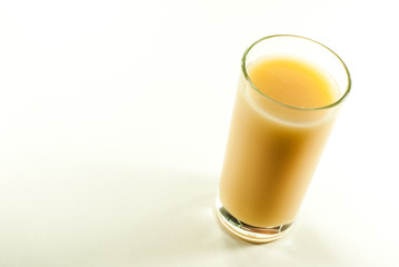 Banana juice isolated