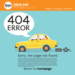 Page Not Found Error 404 Vector Illustration