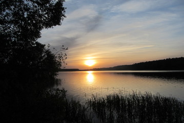 Sunset on the lake