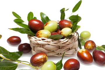 Ziziphus jujuba raw fruits