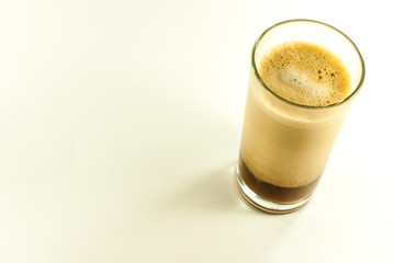 Cold coffee with milk