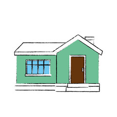 House architecture building icon vector illustration graphic design