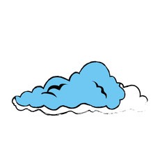 Clouds weather symbol icon vector illustration graphic design