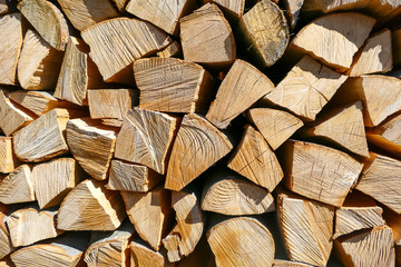 Chopped firewood