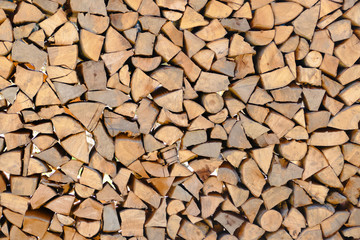 Chopped firewood