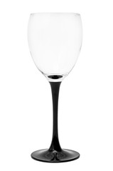 Empty wine glass. Isolated on white background
