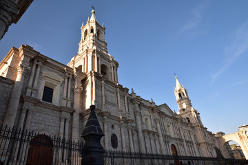 Cathédrale de la plaza de Armas à Arequipa au Pérou