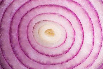 Red sliced onion