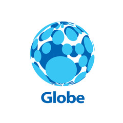 vector logo globe