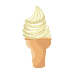Delicious ice cream icon vector illustration graphic design