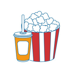 Cinema pop corn icon vector illustration graphic design