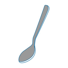 Spoon cutlery isolated icon vector illustration graphic design