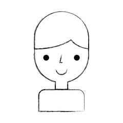 young man avatar character vector illustration design