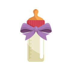 Baby feeding bottle icon vector illustration graphic design