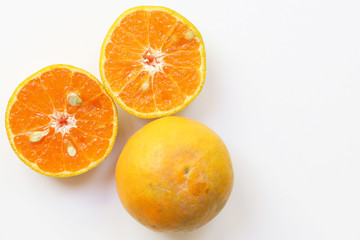 Naklejka na ściany i meble fresh oranges
